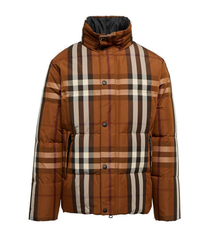 Photo: Burberry - Vintage Check reversible down jacket