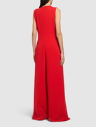 MAX MARA Sondrio Belted Cady Long Jumpsuit