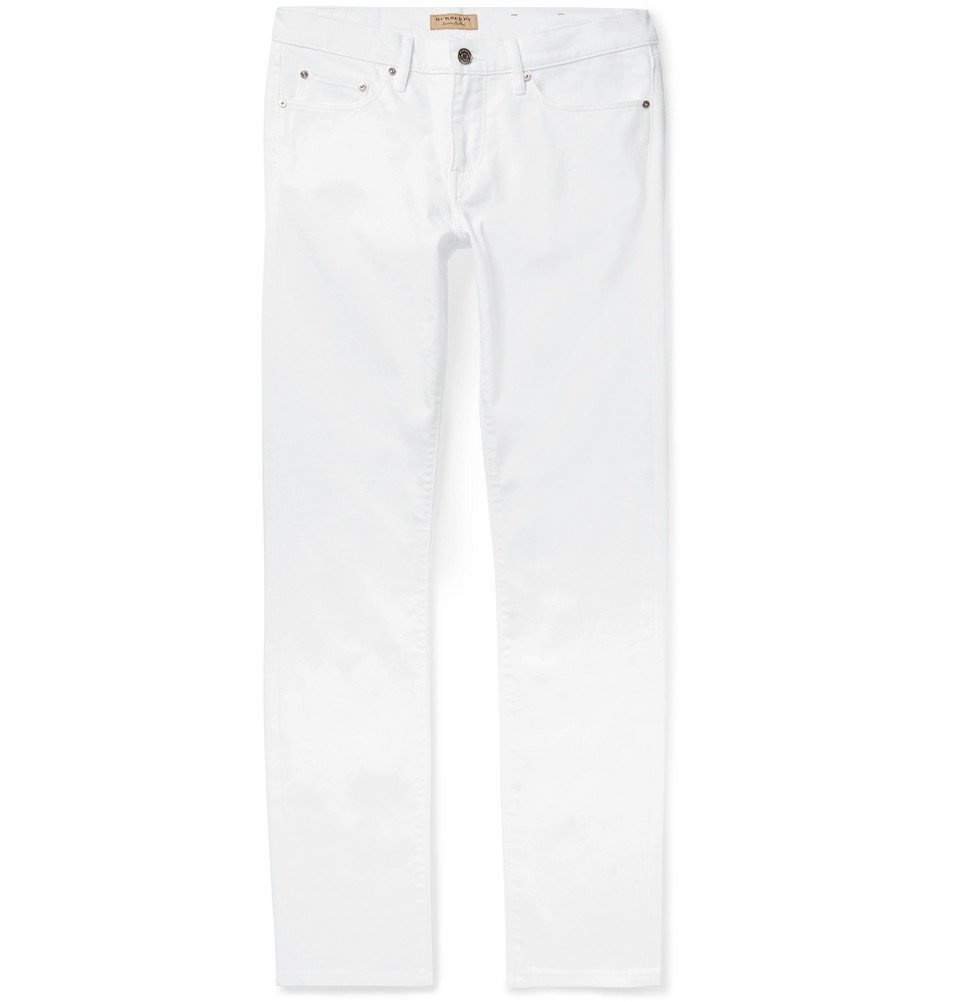 Burberry - Slim-Fit Denim Jeans - Men - White Burberry