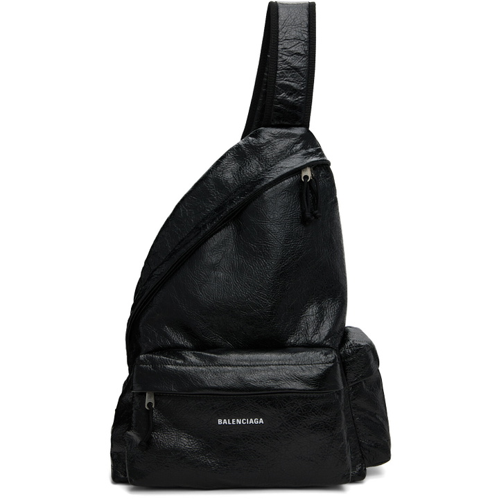 Photo: Balenciaga Black Explorer SL Backpack