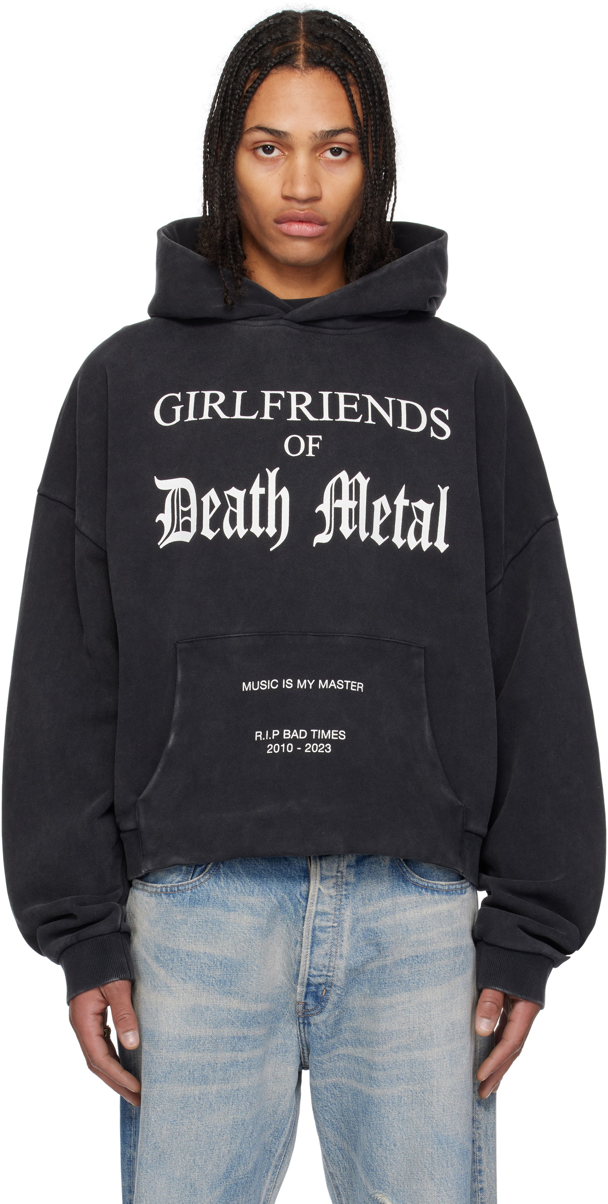 Stolen Girlfriends Club Black 'Girlfriends of Death Metal' Hoodie