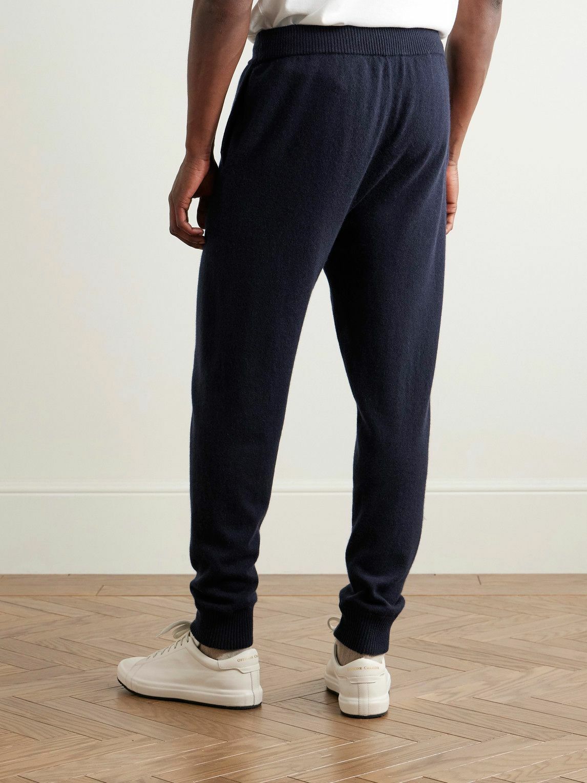 Derek Rose - Finley Tapered Cashmere Sweatpants - Blue