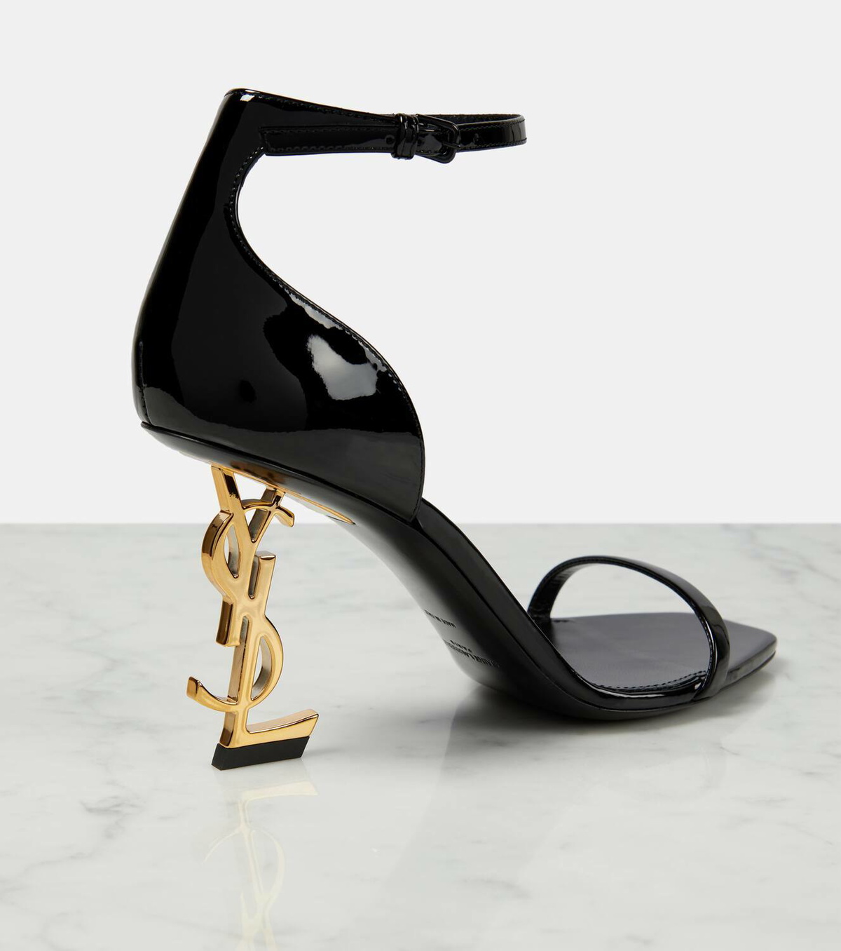 【Saint Laurent】 Opyum patent leather sandals 0400020548402_BLACK?wid=600&