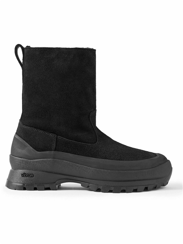 Photo: Diemme - Belluno Rubber-Trimmed Shearling-Lined Suede Boots - Black