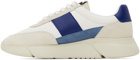 Axel Arigato White & Navy Genesis Vintage Sneakers