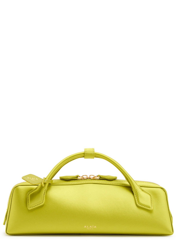 Photo: Alaïa Le Teckel Satin Clutch - Lime - One Size