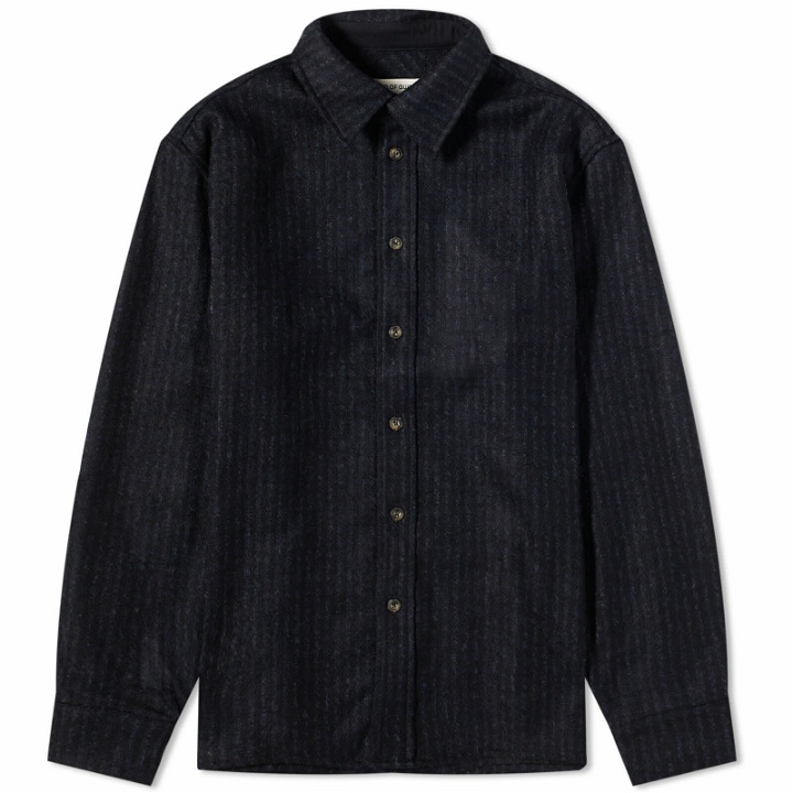 Photo: A Kind of Guise Men's Dullu Overshirt in Midnight Check