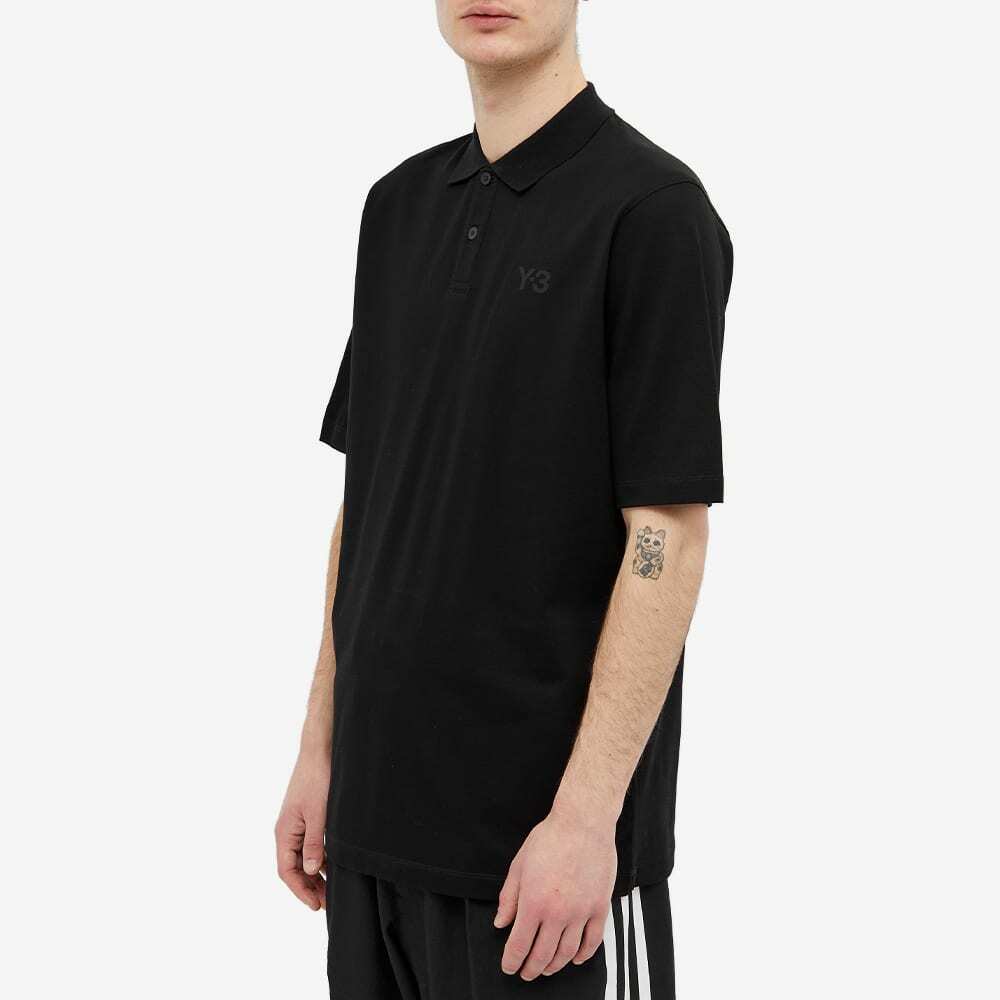Y-3 Men's Classic Logo Polo Shirt in Black Y-3