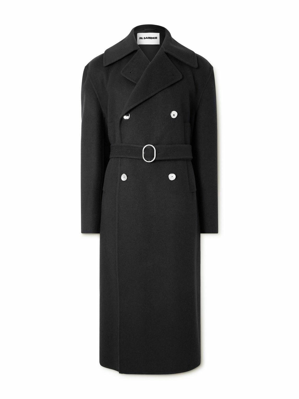 新品未使用 JIL SANDER /Double Face Wool Coat Jil Sander - Double-Breasted Belted Double-Faced Cashmere