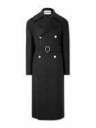 Jil Sander - Double-Breasted Belted Double-Faced Cashmere Coat - Black
