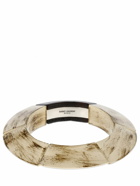 SAINT LAURENT - Spinner Brass & Wood Bangle