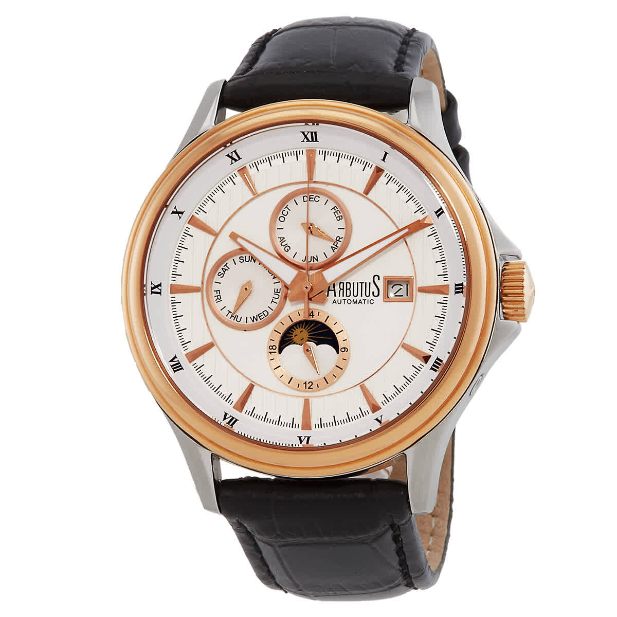Arbutus Broadway Automatic White Dial Mens Watch AR607TRWB