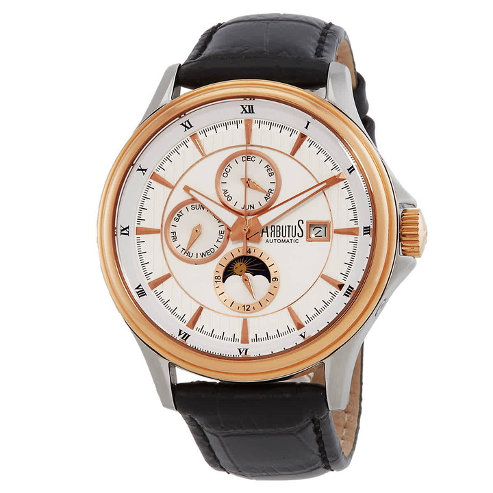Photo: Arbutus Broadway Automatic White Dial Mens Watch AR607TRWB