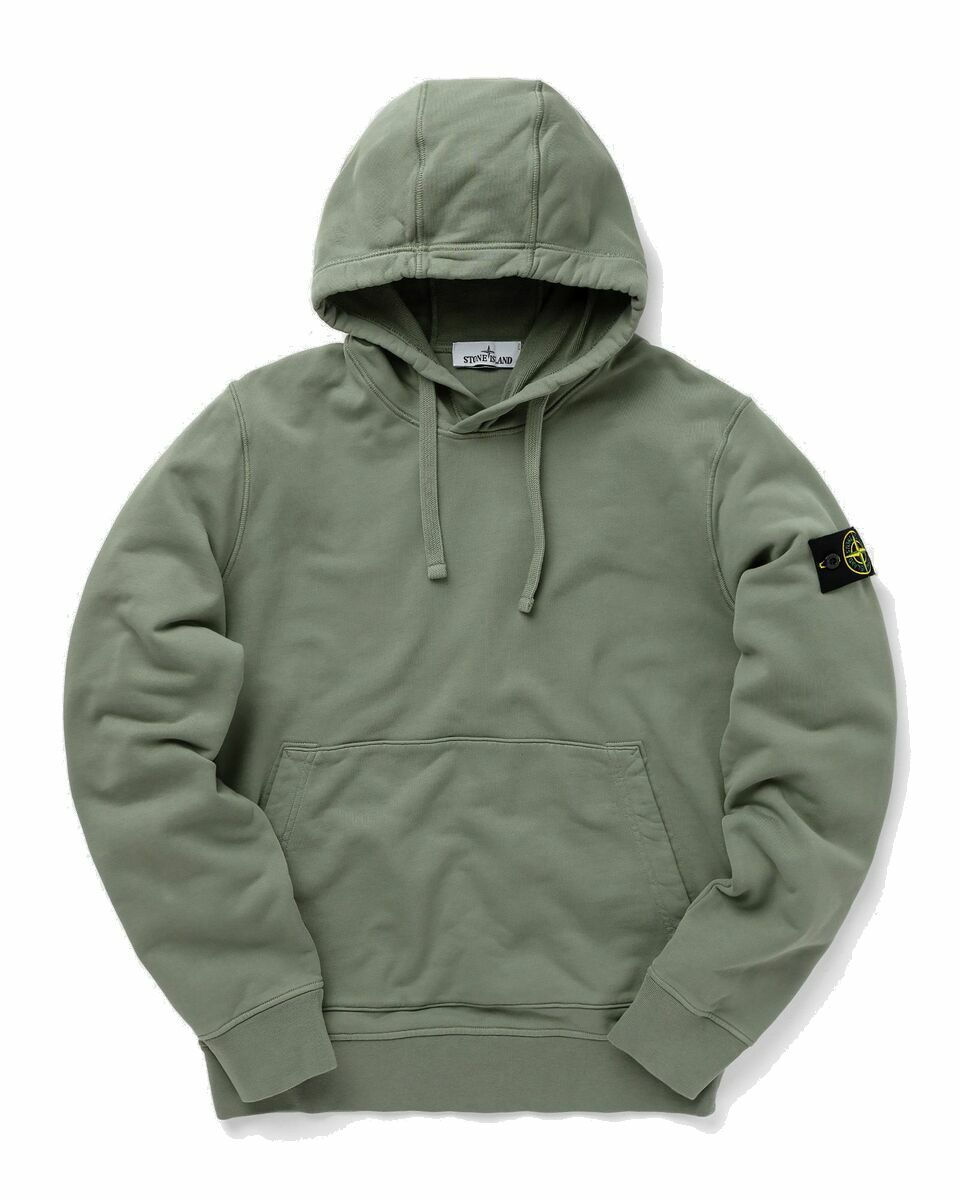 Photo: Stone Island Sweat Shirt Cotton Fleece, Garment Dyed Grey - Mens - Hoodies