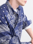 KAPITAL - Printed-Cotton Shirt - Blue