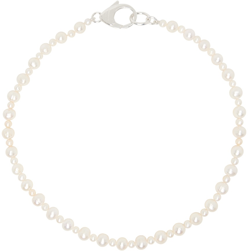 Hatton Labs White Pebble Pearl Necklace