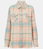God's True Cashmere Lover plaid cashmere shirt