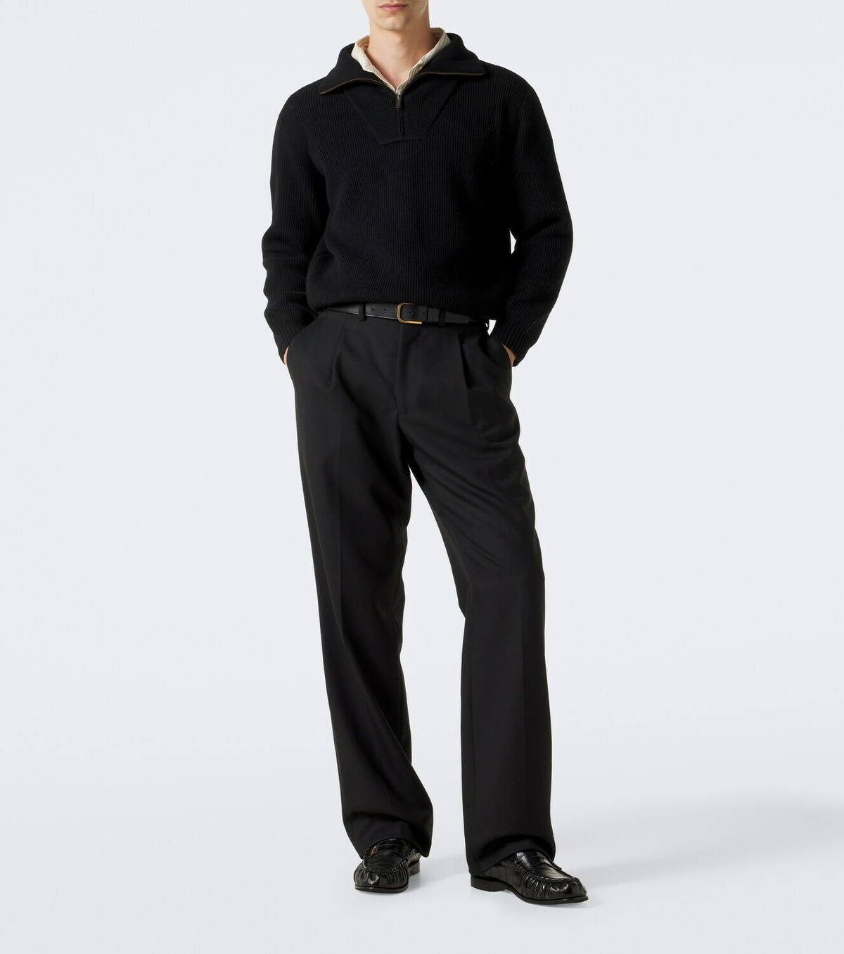 Saint Laurent Wool half-zip sweater