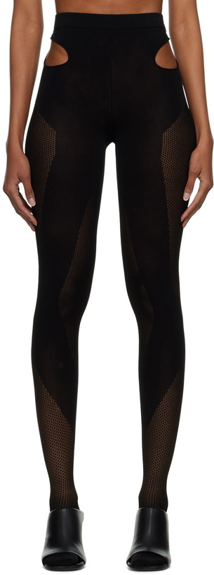 Photo: Dion Lee Black Bodywear Leggings