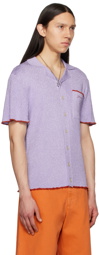 Jacquemus Purple Le Raphia 'La Maille Prata' Shirt