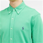 Polo Ralph Lauren Men's Button Down Pique Shirt in Classic Kelly
