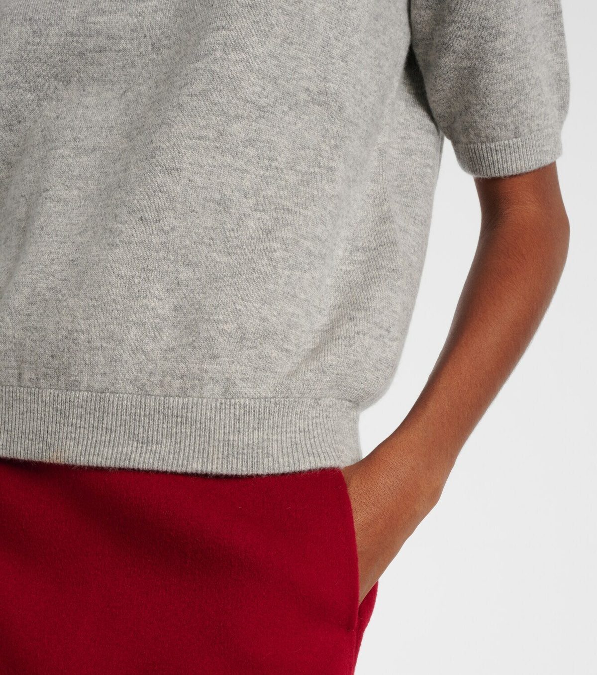 'S Max Mara Knitted wool and cashmere-blend T-shirt