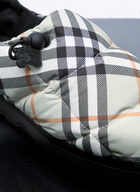 Burberry Check Nylon-Blend Pillow Mule