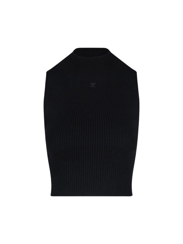 Photo: Courrèges Logo Crop Top