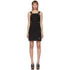 Versace Jeans Couture Black Overall Buckles Dress