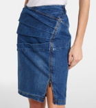 Nensi Dojaka Denim midi skirt
