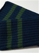 Beams Plus - Schoolboy Striped Ribbed Cotton-Blend Socks