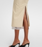 The Attico Cotton-blend pencil skirt