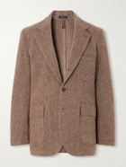 Drake's - Games Herringbone Virgin Wool-Tweed Blazer - Brown