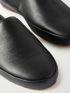 Mulo - Full-Grain Leather Slippers - Black