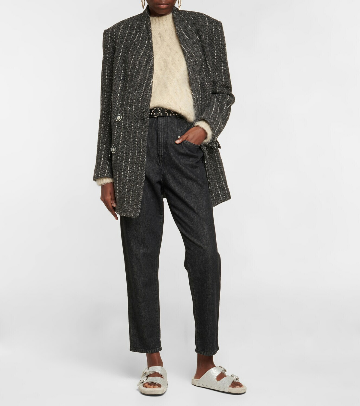 【ISABEL MARANT】lennyo スタッズ スエードサンダル (ブラウン) ISABEL MARANT Official Online Store | Ready-to-wear, Shoes