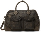 RRL Brown Leather Duffel Bag
