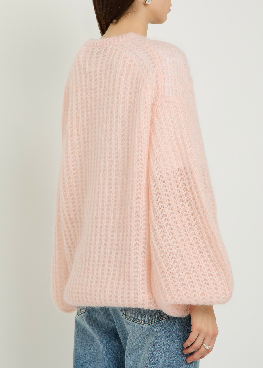 Toteme Puffed Mohair-blend Jumper Light Pink