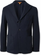 Barena - Torceo Ribbed Cotton-Jersey Blazer - Blue