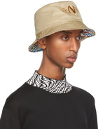 Fendi Reversible Beige & Multicolor FF Fish-Eye Bucket Hat