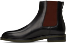Paul Smith Black & Red Canon Chelsea Boots