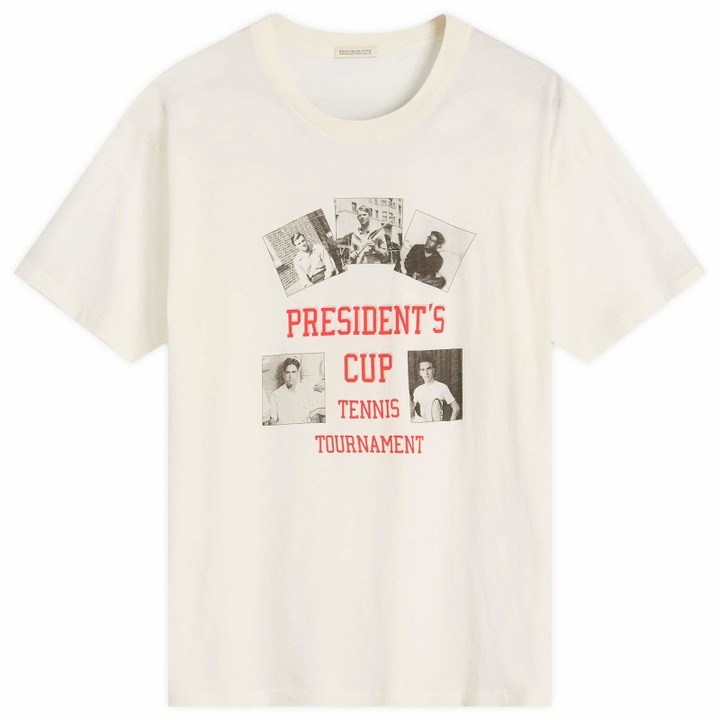 Photo: Bode Women's President Cup T-Shirt in Cream