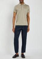Raith Santi Mercerized Cotton Polo Shirt Sage