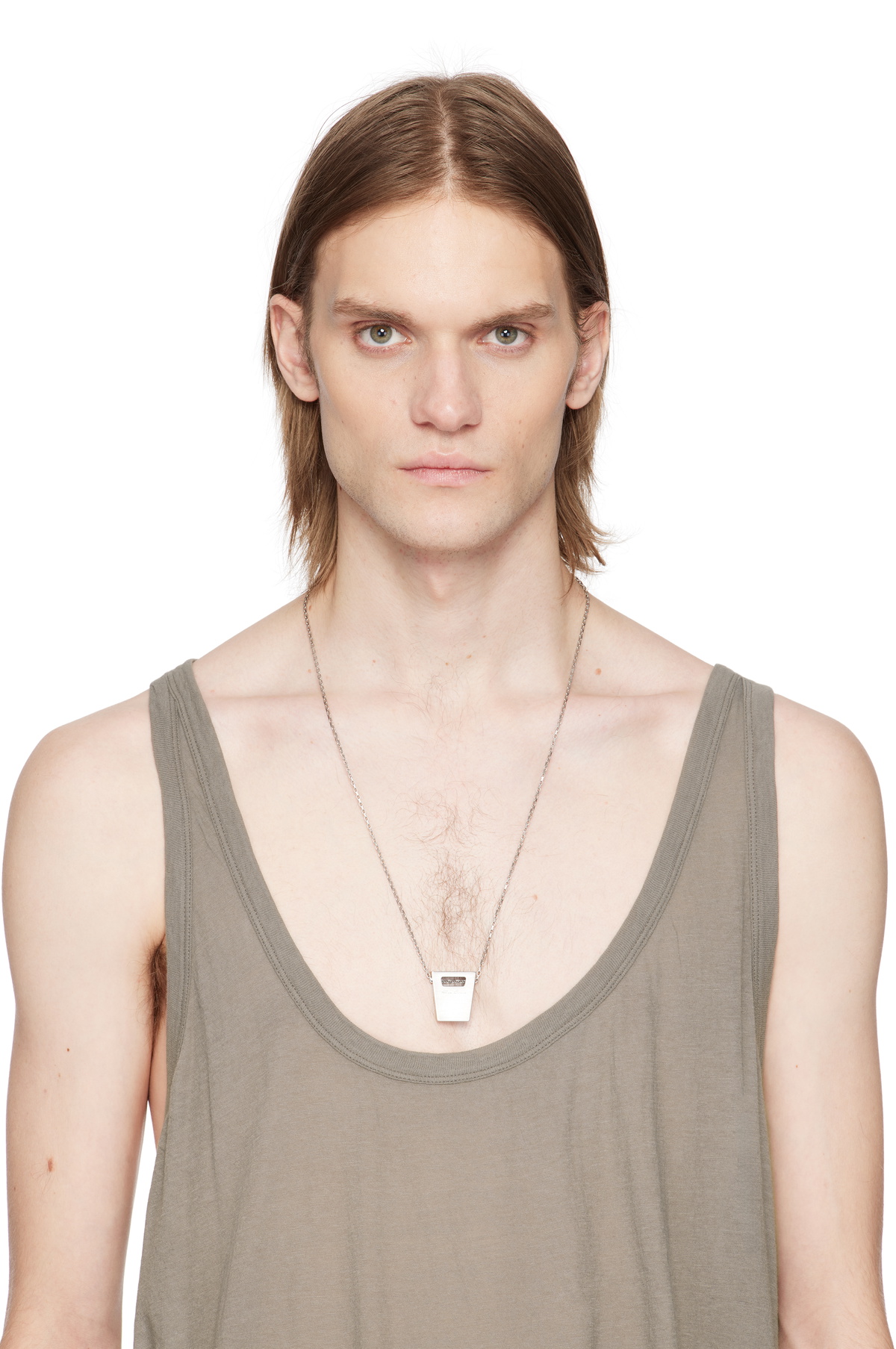 【関税込み】Rick Owens シルバー Hollywood Dogtag ネックレス Rick Owens Silver Hollywood Dog Tag Necklace Rick Owens