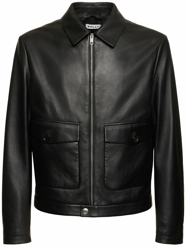 Photo: BALLY Leather Bomber Jacket