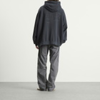 Maison Margiela Men's Numbers Oversized Zip Hoodie in Washed Black