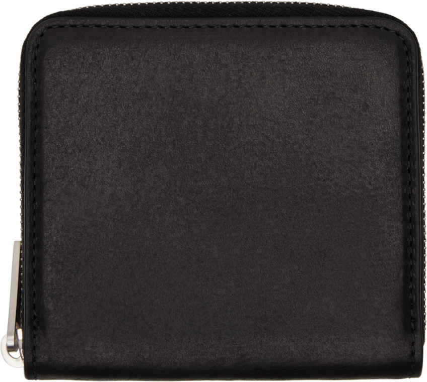 Rick Owens Black Zipped Wallet Rick Owens