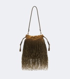 Etro Kalispera Small fringed suede shoulder bag