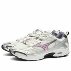 Mizuno MXR "SPORT" Sneaker in Snow White/Lilac Chiffon/Silver