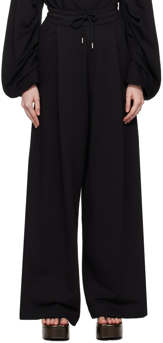Dries Van Noten Black Loose Sweatpants Dries Van Noten