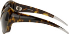 Mugler Brown Cat Eye Sunglasses